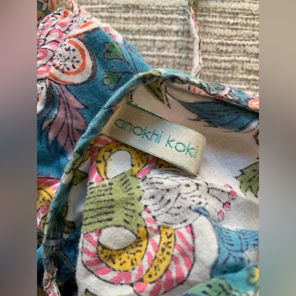 Anokhi Koki Toddler Girl’s Floral Print Sleeveless Top 2-3 years - Picture 5 of 6